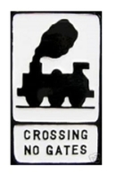 RAILWAY LEVEL CROSSING WITHOUT GATE