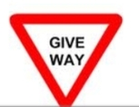 GIVE WAY TO THE TRAFFIC ON THE RIGHT OR GIVE WAY TO TRAFFIC ON THE LEFT