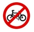 NO ENTRY TO PEDAL CYCLES